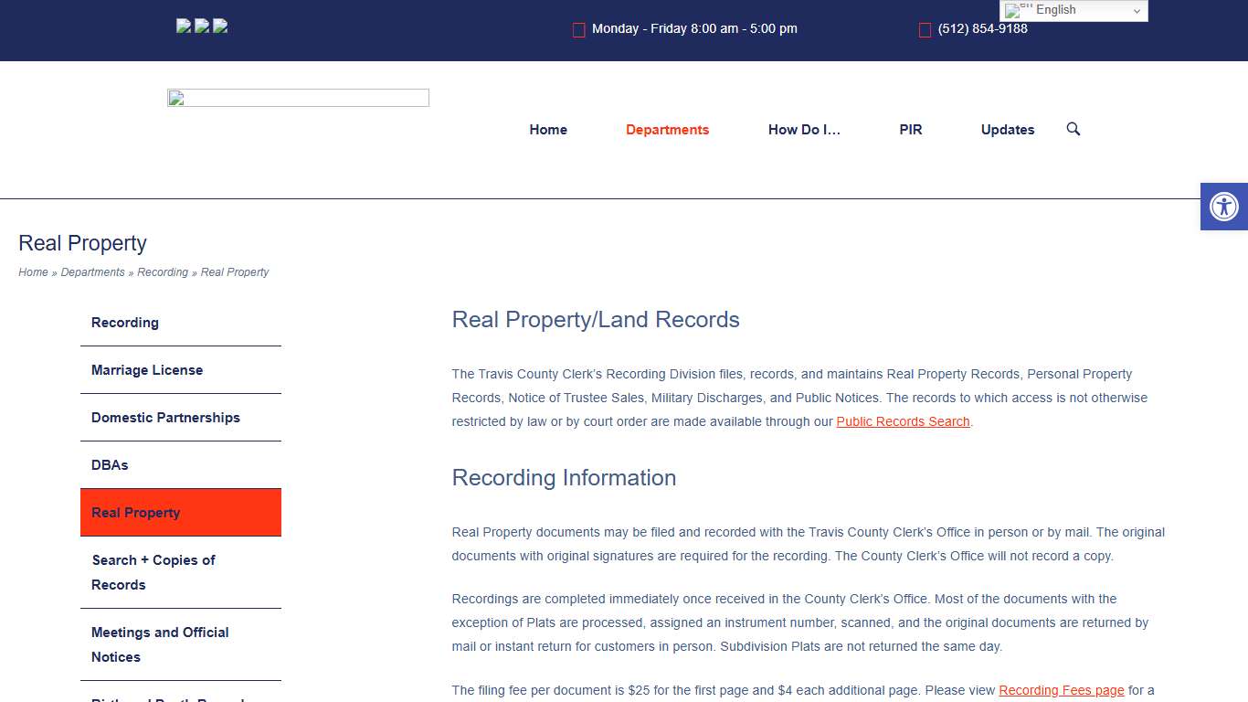 Real Property - Travis County Clerk