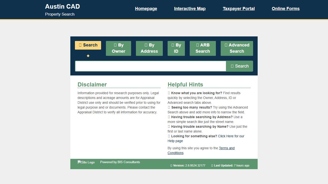 Austin CAD Property Search